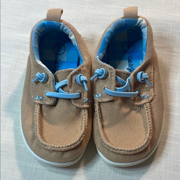 Cat & Jack Other - Cat & Jack Tan and Blue Kids Shoes